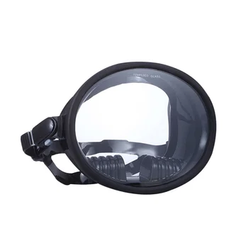 1 adet Geniş alan Dalış gözlüğü Anti-sis yüzücü gözlükleri Dalış Kullanımı Gözlük (Siyah)
