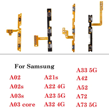 1 adet Samsung Galaxy A02 A02S A03 Çekirdek A21S A22 A23 A32 A33 A42 A52 A53 A72 Güç Düğmesi Anahtarı Açık Kapalı Düğme Anahtarı Flex Kablo