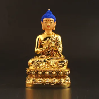 13cm Altın Maitreya Tibet Tantrik Budist Reçine Rulai Bodhisattva Buudha Koyarak Süslemeleri Heykeli Küçük Toplu Heykelcik