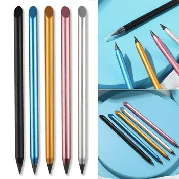 2 Adet Renkli Sonsuz Kalem Yüksek Kaliteli Alaşımlı Yeniden Kullanılabilir Sonsuz Kalem Silinebilir Ebedi Kalem Ofis