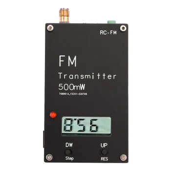 2000M 0.5 W FM Verici Frekans LED ekran Stereo Dijital 76M-108MHz DSP Radyo yayını Kampüs Radyo İstasyonu Alıcısı