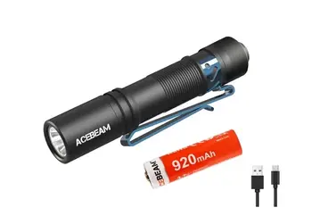ACEBEAM Pokelit AA Yüksek renk geliştirme CRI90 mini LED el feneri 550 lümen üniforma nokta ile uyumlu numarası 5