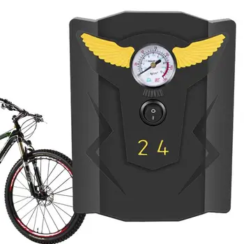 Araba Lastiği hava kompresörü Taşınabilir Elektrikli 12V hava pompası Motosiklet Bisiklet Açık Acil Lastik Şişirme Basınç Göstergesi