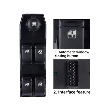 Araba Ön Kapı Sürücü Yan Elektrikli Cam Kontrol Anahtarı Düğmesi Chevrolet Optra Lacetti 2004-2007 96552814