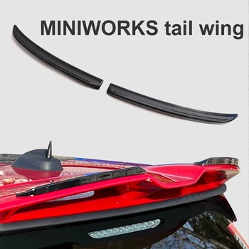 Arka Spoiler Uzatma Dudak Yüzgeçleri Mini Cooper için F56 F55 2014 + S / JCW Spoiler Kırmızı Karbon Fiber Siyah Renk Oto Parçası Şekillendirici