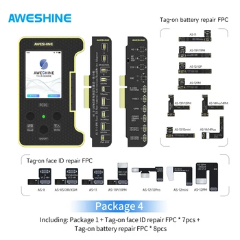 Aweshıne FC01 Nokta Vuruşlu Projektör Pil Programcısı iPhone X-14Pro MAX Yüz KİMLİĞİ Flex Çıkarmayan Değiştirme Okuma Yazma Aracı