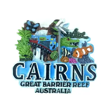 Cairns, Avustralya Buzdolabı Hatıra Mıknatıs Seyahat Anıt Manyetik Buzdolabı Çıkartmalar Hediye Ev Dekorasyon Aksesuarları