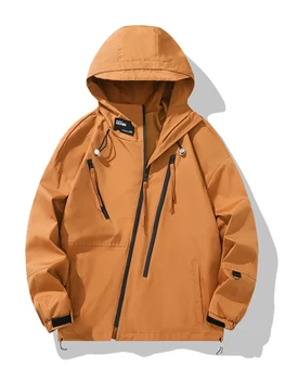 Ceketler Kapşonlu Palto Zip Hoodie Yağmur Geçirmez Giyim Rüzgarlık Bahar Sonbahar Yeni kadın Giysileri Çift Üstleri Açık Yağmurluklar