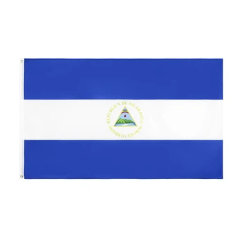 dekorasyon için 90x150 CM ni nic Nikaragua bayrağı
