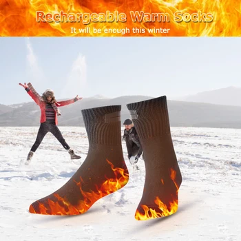 Elektrikli termal çorap sabit sıcaklık ısıtma ayak ısıtıcı elektrikli Çorap yıkanabilir nefes Trekking kayak kamp