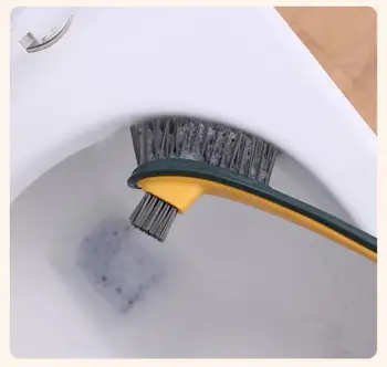 Esnek Silikon Tuvalet Fırçası Tutucu İle Sızdırmaz Klozet Temizleyici Fırça banyo Duvara Monte Tuvalet Temizleme Fırçası