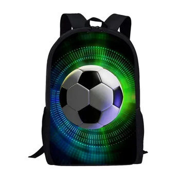 Futbol Baskılı Kitap Çantası Futbol Spor Sırt Çantası Genç Erkek Kız Günlük Depolama Sırt Çantaları Öğrenciler okul çantası Seyahat Sırt Çantaları