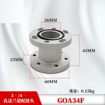 GOA34F 3-4 Delikli Flanş Soğutma ünitesi Kompresör soğutma sıvı gözetleme camı seviye göstergesi anahtarı yağ seviye anahtarı
