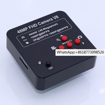 HD HDMI endüstriyel kamera 48 megapiksel USB ölçüm mikroskop kamera uzaktan kumanda TF kart operasyonu