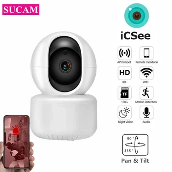ICSEE WİFİ Mini kablosuz IP Kapalı Kamera 1080P Ev Güvenlik İki Yönlü Ses Video cctv güvenlik kamerası Hareket Algılama
