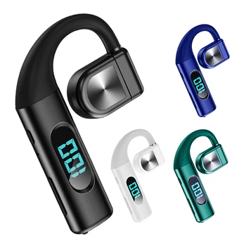 Kablosuz kulaklıklar Güç Göstergesi Tek Kulak Handsfree Kulaklık Dönebilen Bluetooth uyumlu 5.3 Kemik İletim Kulaklık