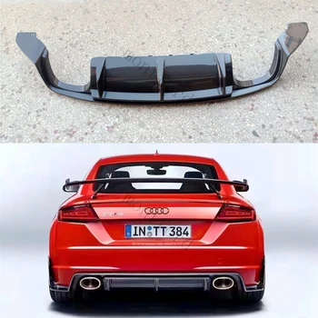 Karbon Fiber Arka Tampon Difüzör Dudak Spoiler için Audi TT MK3 Standart 2015 2016 2017 2018 Arka Difüzör