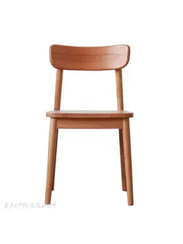 Kiraz ahşap Yeşil yemek sandalyesi İskandinav tüm katı ahşap masa sandalye beyaz meşe arkalığı ile orijinal tasarım Japon günlük sandalye