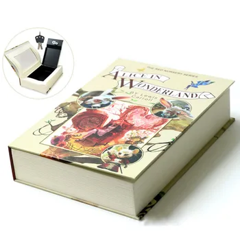 Kitap Kasaları Tuş Kilidi Tipi Gizli Kitap Gizli güvenlik kasası Para Takı Simülasyon Klasik Kitap Tarzı Kutusu M Size220 * 152 * 45mm