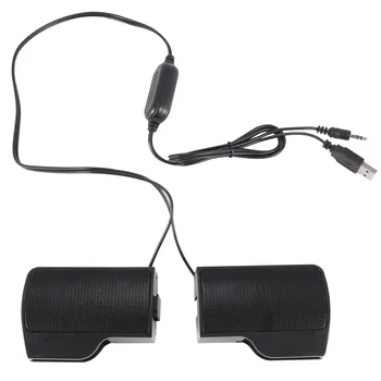 Klip Mini Taşınabilir USB Stereo Hoparlör Soundbar Dizüstü Dizüstü Bilgisayar PC Mp3 Telefon Müzik Çalar