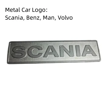 Metal Orijinal araba logosu İşareti Plaka Tamiya 1/14 Kamyon Scania Benz Man Volvo RC Arabalar Yükseltme Tamiya LESU Aksesuarları