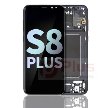 OLED Ekran İle Çerçeve samsung için yedek Galaxy S8 Artı (Hizmet Paketi) (Gece Yarısı Siyah)