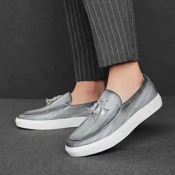 Olmayan Deri rahat ayakkabılar Homre ayakkabı erkek üst Deri bağlama erkek Sonbahar ayakkabı Tasarımcısı Lüks 2022 Marka tenis Luxo ışık