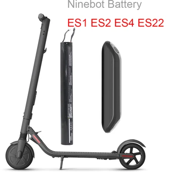 Orijinal harici pil Ninebot Segway ES1 ES2 ES4 E22 Akıllı Elektrikli Scooter 36V 5200mAh Scooter Aksesuarları Braketi İle