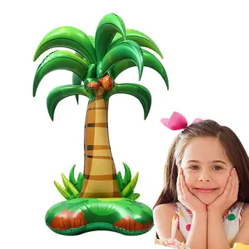 Palmiye Ağacı Folyo Balon Tropikal Folyo Palmiye Ağacı Balon Hawaii Tarzı Palmiye Ağacı Yaz Dekorasyon İçin Otel Arka Bahçesinde Su