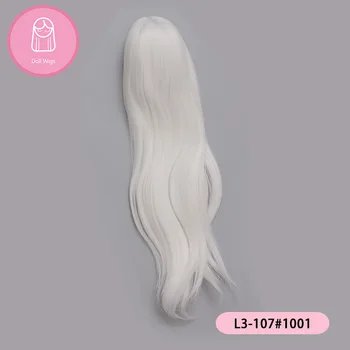 Peruk Bebek BJD L3 # ücretsiz kargo boyutu 9-10 inç 1/3 yüksek sıcaklık peruk uzun saç bjd sd bebek Peruk güzellik el yapımı dıy
