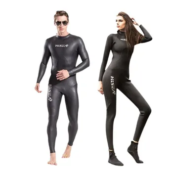 Profesyonel dalgıç kıyafeti Açık Tenli Sörf Sıcak Su Geçirmez Erkekler ve Kadınlar Triatlon Wetsuit