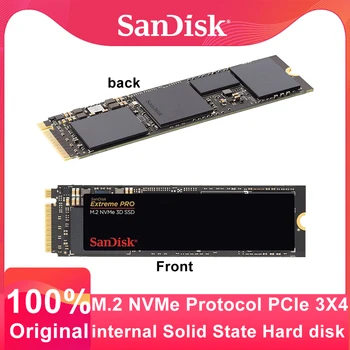 SanDisk Extreme PRO M. 2 NVMe 3D SSD 500GB 1TB 2TB Dahili Katı Hal Sürücü Dizüstü Masaüstü için SDSSDXPM2 M. 2 2280 ssd sabit disk