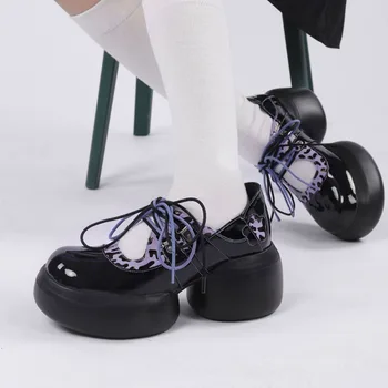 Shaduoya-Tatlı serin Mary Jane kadın ayakkabısı sevimli artış platform ayakkabılar tasarım duygusu deri ayakkabı