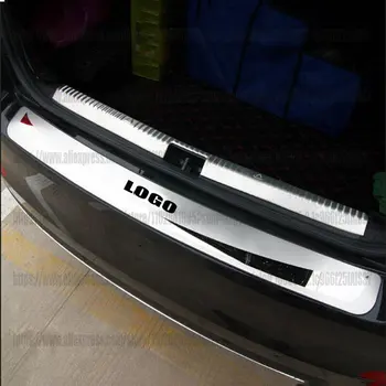Skoda octavia 2015-2021 için Paslanmaz Arka Tampon Koruyucu el tutamağı kapağı Trim araba aksesuarları