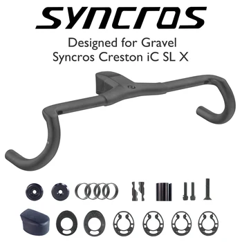 Syncros Creston Ic Sl T1000 Karbon Tam İç Kablo Yönlendirme Yol Bisikleti Entegre Çakıl Kokpit Di2 Çakıl Gidon