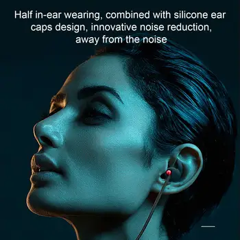 Taşınabilir Kablolu Kulaklık Rahat Giyen Kablolu Kulaklık Akıllı Tel Kontrol Oyun Oynama HiFi Ses 3.5 mm Kablolu Kulaklık