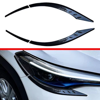 Toyota Corolla Cross 2020 için 2021 2022 Ön Far Lambası Kapağı Garnitür Şerit Kaş Kapağı Trim Sticker