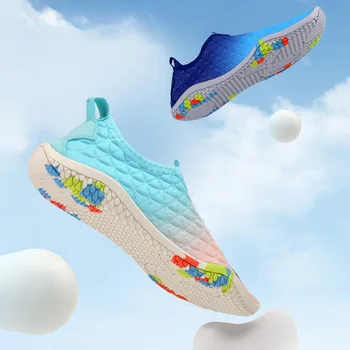 Unisex plaj su ayakkabısı çabuk kuruyan yüzme Aqua ayakkabı sahil terlik sörf yukarı ışık spor su ayakkabısı spor Sneake