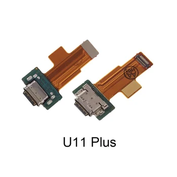 USB şarj aleti yuva konnektörü HTC U11 artı Flex Kablo şarj portu Jack İle
