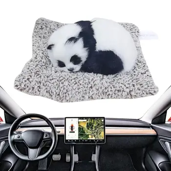 Uyku Panda Araba Süsleme Bez Ped Panda Süsleme İç Malzemeleri Pano Dekorasyon Otomobil İç Aksesuarları