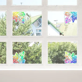 Windows Vinil Tutkal İsabet Pencere Çarpışmaları Pencere Çıkartmaları Makyaj Süslemeleri Duvar Karanlık Süslemeleri Yatak Odası için