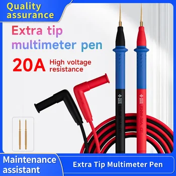 XINZHIZAO Multimetre Kalem 1000V 20A Yumuşak Anti-Haşlanma Silikon Tel Ekstra İpucu Probe test kalemi Dijital Multimetre için