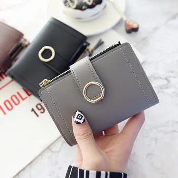 Yeni Moda Trendi Debriyaj Kadın Çanta Para Klip Cüzdan Küçük Fermuar Marka Deri Çanta Kadın Bayanlar kart çantası Kadınlar için