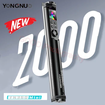 Yongnuo YN360 MİNİ tüp sopa ışık 2700 K-7500 K RGB renkli Bi-renk 2600 mAh fotoğraf aydınlatma LED RGB yumuşak ışık el