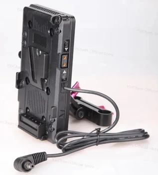 YınChem RL-CAG YENİ Mini V Montaj Adaptörü Pil Plakası D-Tap Çıkışı Canon EOS C100 / C300 / C500 V kilidi Güç Kaynağı