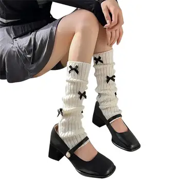 Örgü Kış Sıcak bacak ısıtıcıları uzun Çorap bot paçaları Örgü Tayt Çorap İlmek diz ısıtıcıları kollu