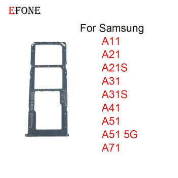 10 adet Samsung Galaxy A11 A21 A21S A31 A31S A41 A51 5G A71 A516 SIM Kart Tepsi Yuvası Tutucu adaptör soketi Onarım Parçaları