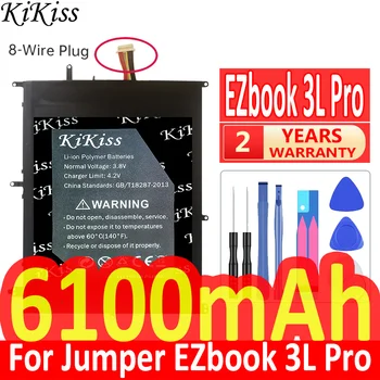 6100mAh KiKiss Güçlü Pil Jumper EZbook 3L Pro 3LPro (MB12) 3 Artı MB11 EZbook3 Artı HW-3487265 TH140A Piller