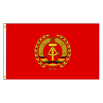 90x150cm Doğu Almanya Milli Savunma Konseyi Başkanı Bayrağı Bayrakları