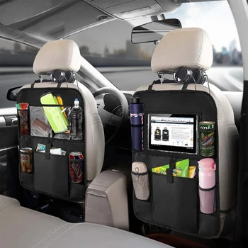 Araba arka koltuk düzenleyici Dokunmatik Ekran Tablet Tutucu ile Otomatik Depolama Cepler Kapak Araba Koltuğu Arka Koruyucuları Gezisi Çocuklar Seyahat